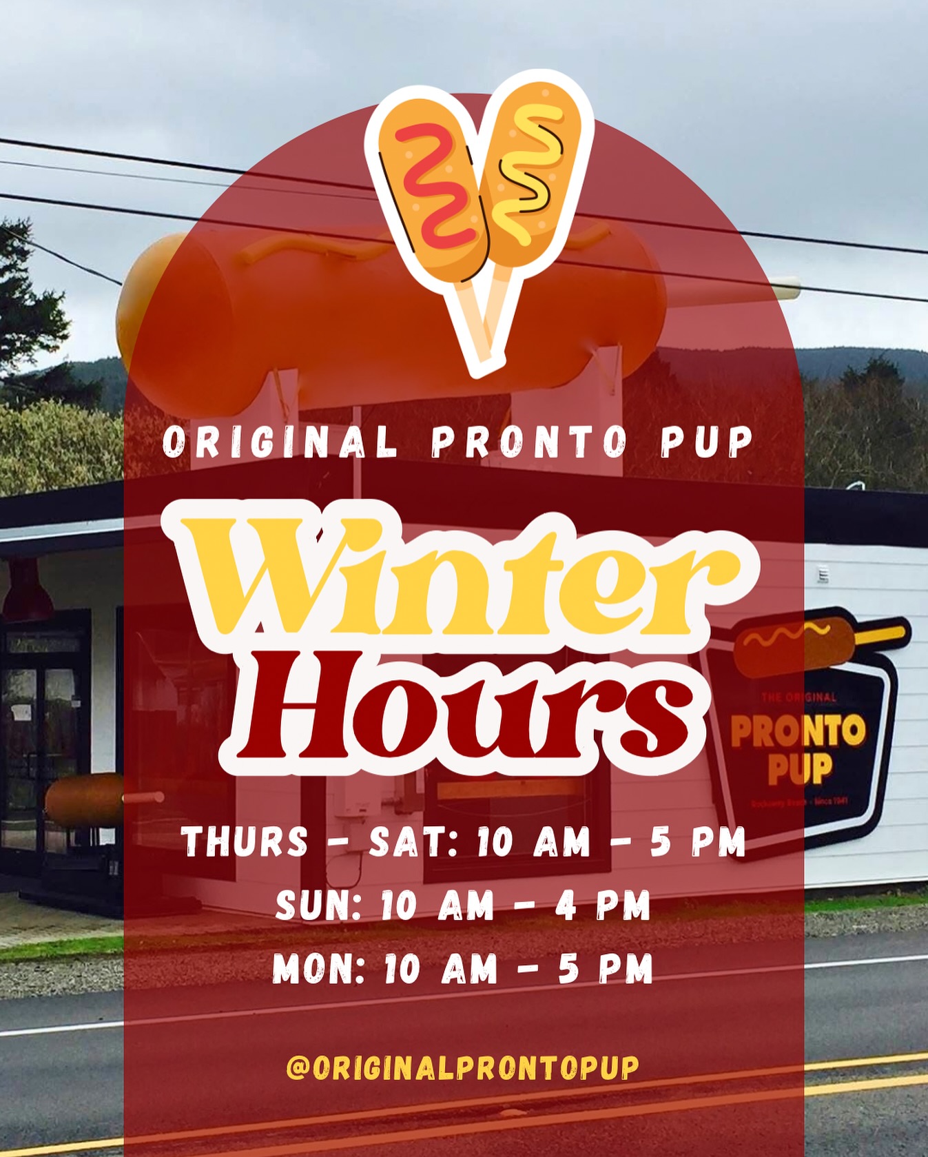 Winter Hours Thursday - Saturday: 10am - 5pm Sun: 10am - 4pm Mon: 10am - 5pm